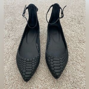 Joie Black Pointy Toe Flat